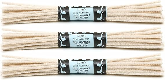 3 Packs of 32 BJ Long 12" Extra Absorbent Churchwarden Pipe Cleaners - 7602-3Q