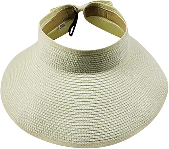 Straw Cowboy Hats for Men Women Summer Western Hat Woven Hollow Out Wide Brim Hats Fisherman Hat (Beige, One Size)