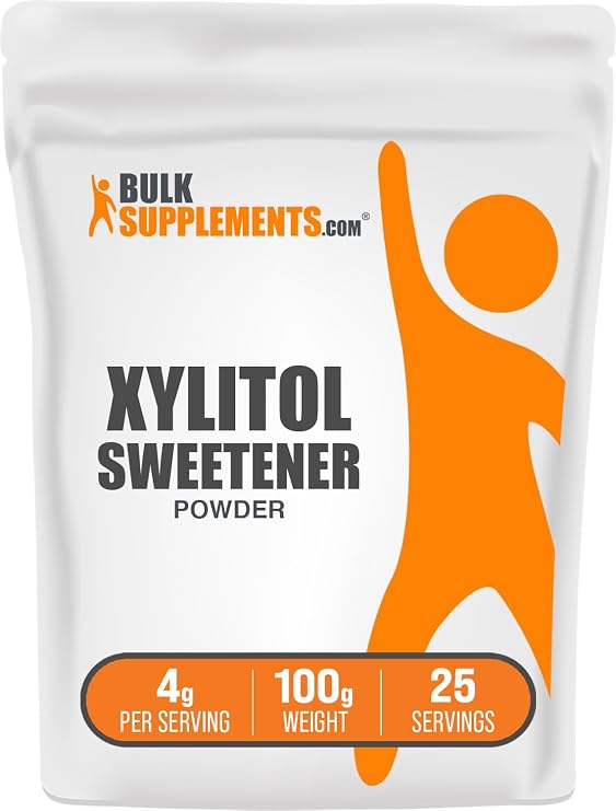 Xylitol Powder - Sugar Substitute, Food-Grade Powder - Vegan & Gluten Free, 4g per Serving, 100g (3.5 oz) (Pack of 1)