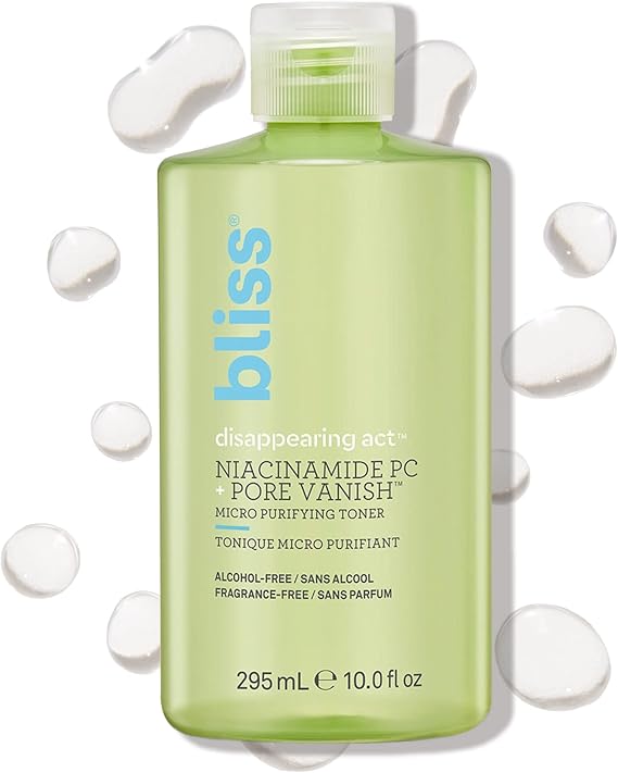 Bliss Disappearing Act Niacinamide Pore Toner - 10 Fl Oz - Soothing Formula