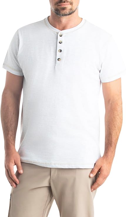 Legendary Whitetails Men's Henley Short Sleeve Casual Fit Shirt