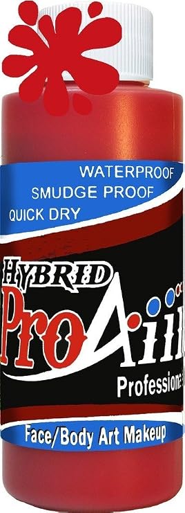 ProAiir Face and Body Painting Makeup - 8oz (240ml) Lipstick Red