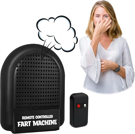 Fart Machine with Remote Control - Small Electronic Fart Toy, Easy-hiding Farting Box Funny Fart Prank Novelty Joke Gifts for Adult Birthday Party/Home/Office Pranks Jokes Games