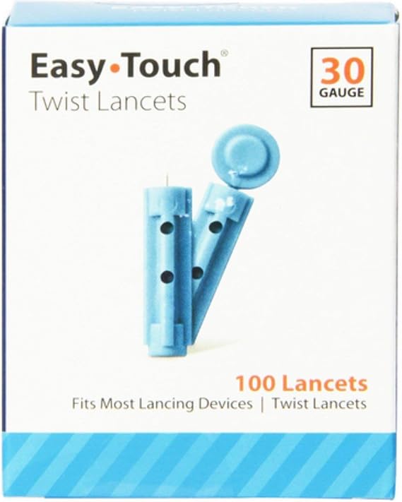 Easy Touch Twist Lancets 30 Gauge 100 Each (Pack of 8)