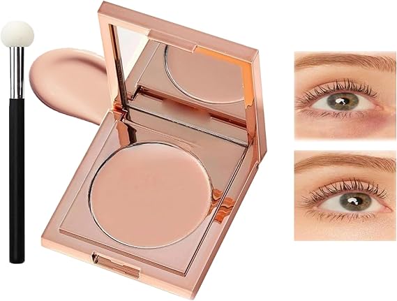 Under Eye Colour Corrector,Long Lasting,Hydrating Colour Corrector Dark Circles,Light skin Under Eye Brightener,Eyes Brightener with Brush,Undereye Corrector Concealer for Women (Light)