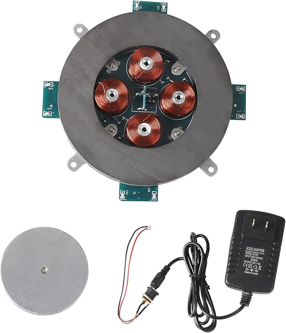 Magnetic Levitation Module DIY Core Kit with LED Lamp Max Load-Bearing 500G Platform for Magnetic Levitation Machine
