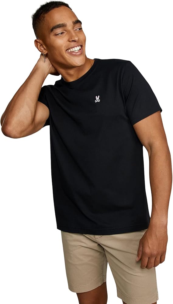 Psycho Bunny Men's Classic V-Neck Tee (Pack of 1)