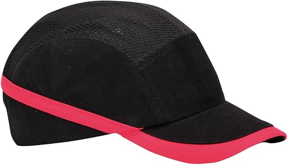 Portwest PW69 Vent Cool Bump Cap Breathable Mesh Vented | Black, One Size, EN 812, Lightweight, Adjustable, Breathable Mesh, Peaked, Baseball Style, Warehouse, Delivery
