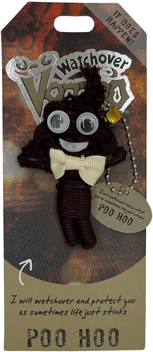 Watchover Voodoo 3-Inch Poo Hoo Keychain - Handcrafted Gift to Bring Good Luck and Positivity Everywhere You Go