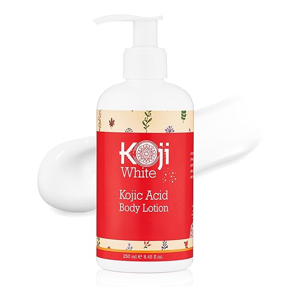 Koji White Kojic Acid Body Lotion Vegan Moisturizing Lotion for Dry Skin, Hydrating and Nourishing, Paraben-Free, 8.45 Fl Oz