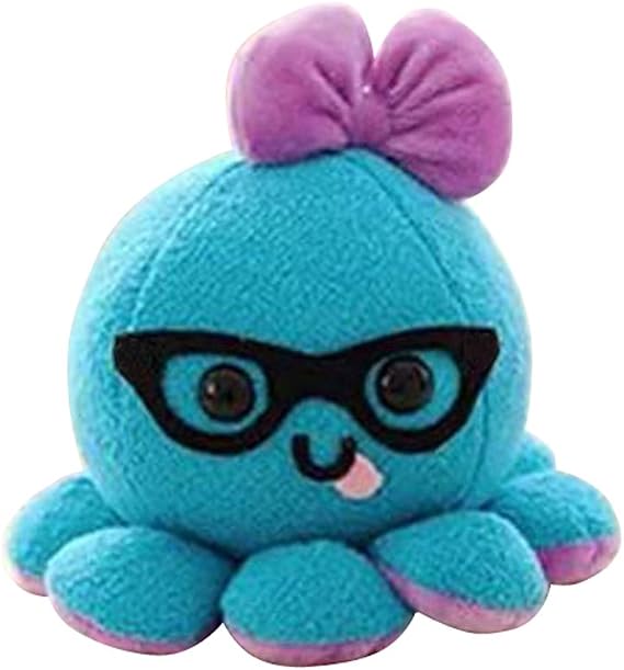 AngelGift 10cm Cute Octopus Plush Toy Soft Stuffed Animal Doll Xmas Christmas Birthday Valentine Gift (Blue)