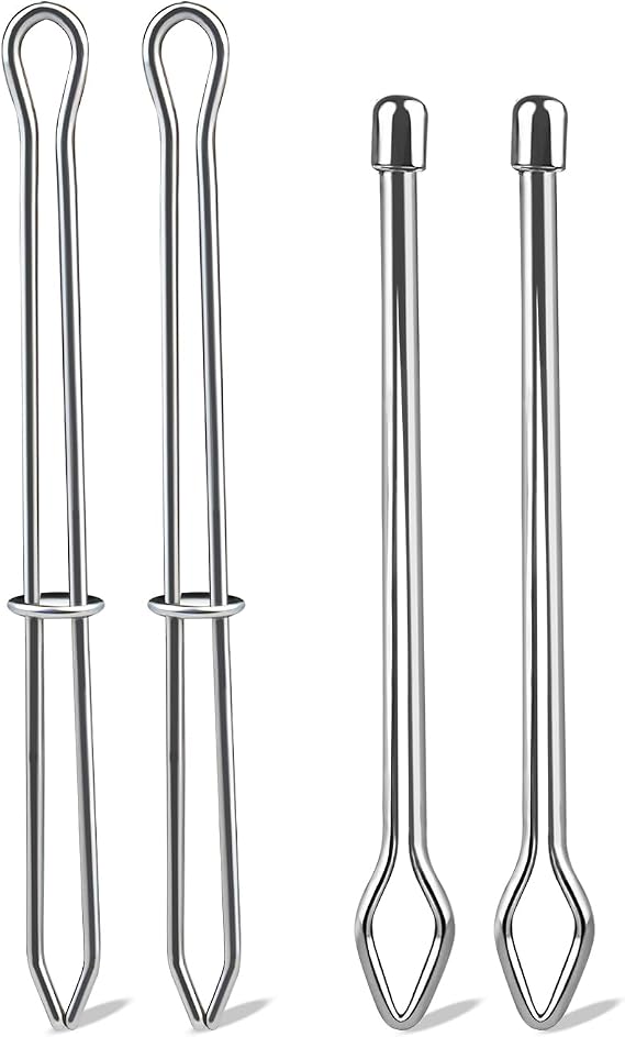 Drawstring Threader Tool, Metal Bodkin Sewing Tool for Elastic Drawstrings | Easy Drawstring Replacement Tool for Hoodies, Sweatpants, Jackets, and Pants(4 Pack)