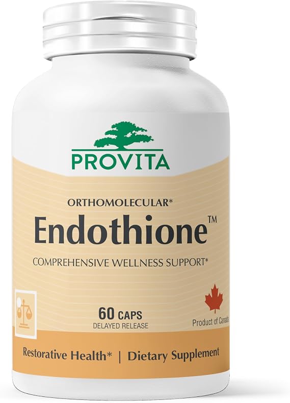 PROVITA Endothione | Glutathione Booster | Supports Natural L-Glutathione Production | Precursors with Zinc, Selenium & Probiotic | Detox Support | Immune Health | Liver Function | 60 Veg Capsules