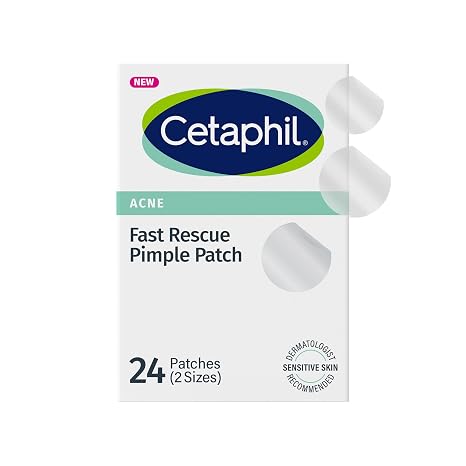Cetaphil Acne Patches Salicylic Acid & CICA, Sensitive Skin Care, 24ct