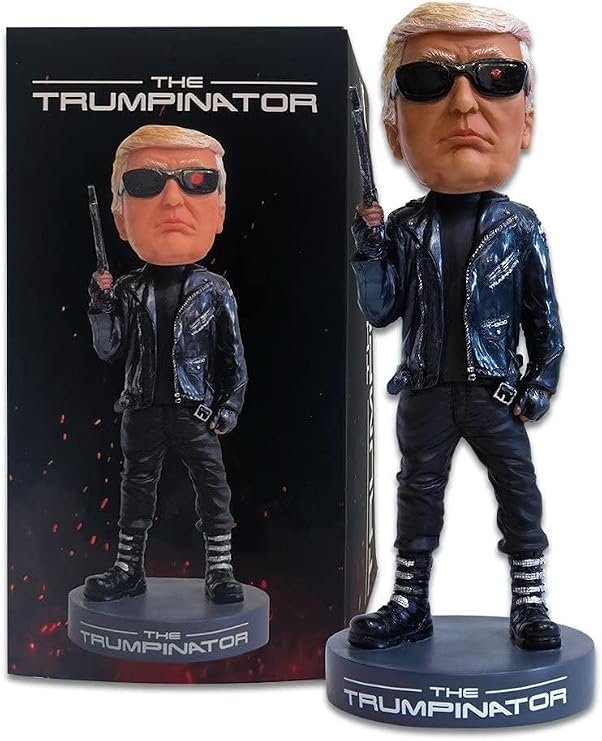 Proud Patriots | The Trumpinator Bobblehead The #1 Patriotic & President Gift 2026 Birthday for Conservatives or Gag Gift for Liberals