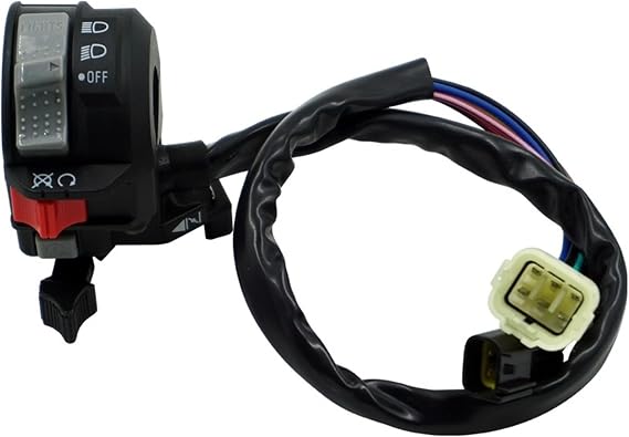 Rayana Left Handlebar Headlight Start Kill Switch Button Compatible for Yamaha Raptor 350 660 Grizzly 350 400 660 Kodiak 400 450, 5LP-83973-01-00