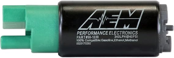 AEM 50-1220 High Flow In-Tank Fuel Pump 340LPH - 65mm with Inline Inlet