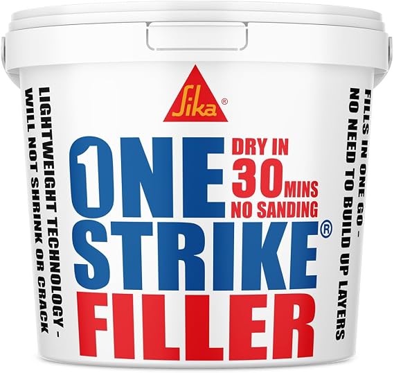 Everbuild – One Strike – Multi-Purpose Quick-Drying Filler – One-Time Application – White – 250 ml Tub