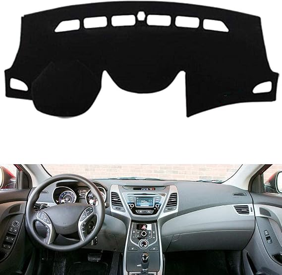Car Auto Dashboard Cover for Hyundai Elantra/Avante 2011 2012 2013 2014 2015 Left Hand Drive Dashmat Pad Carpet Dash Mat