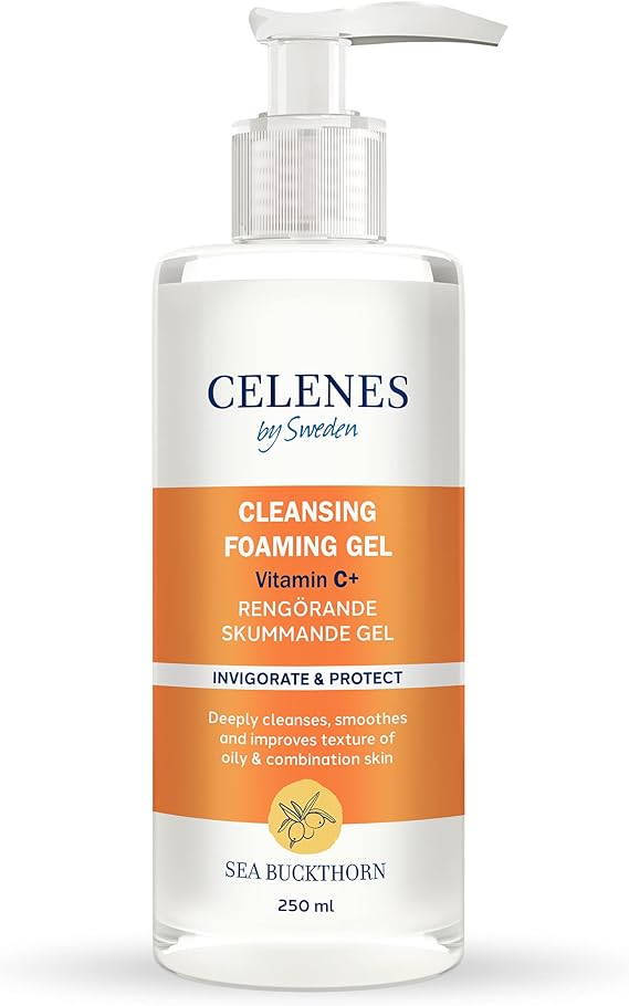 Celenes By Sweden Sea Buckthorn Yüz Yıkama Jeli Yağlı ve Karma Ciltler için 250 ml