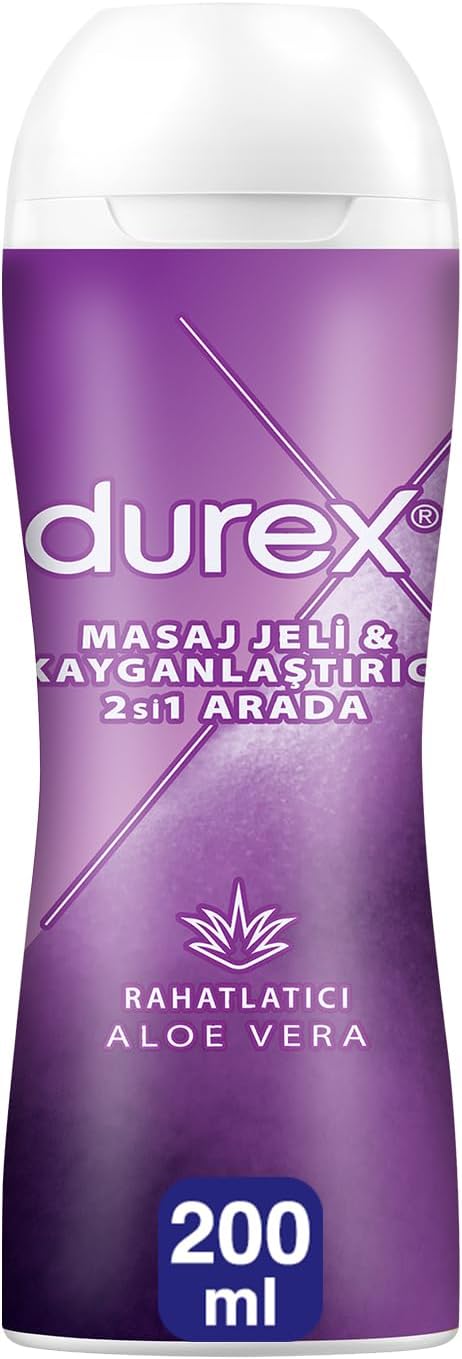 Durex Aloe Vera Özlü Play Kayganlaştırıcı & Masaj Jeli (1 x 200 ML), Erkek