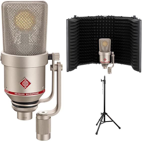NEUMANN Neumann TLM 170 R Large-Diaphragm Multipattern Condenser Microphone (Nickel) Bundle with Auray RF-5P-B Reflection Filter