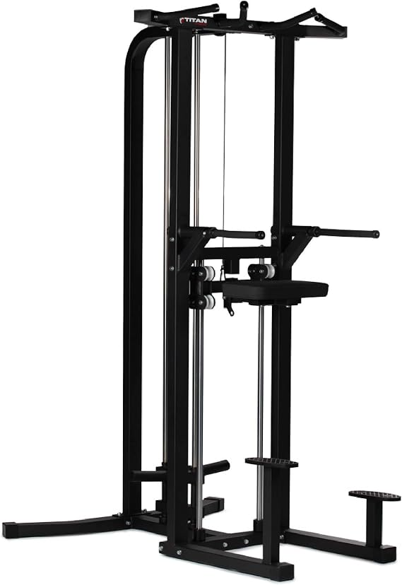 Titan Fitness Plate-Loaded Assisted Chin/Pull-Up and Dip Machine, Rated 400 LB, Assisted Resistance Specialty Machines