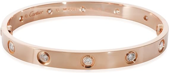 Pre-Loved Love Bracelet, Rose Gold, Diamond, 16 cm