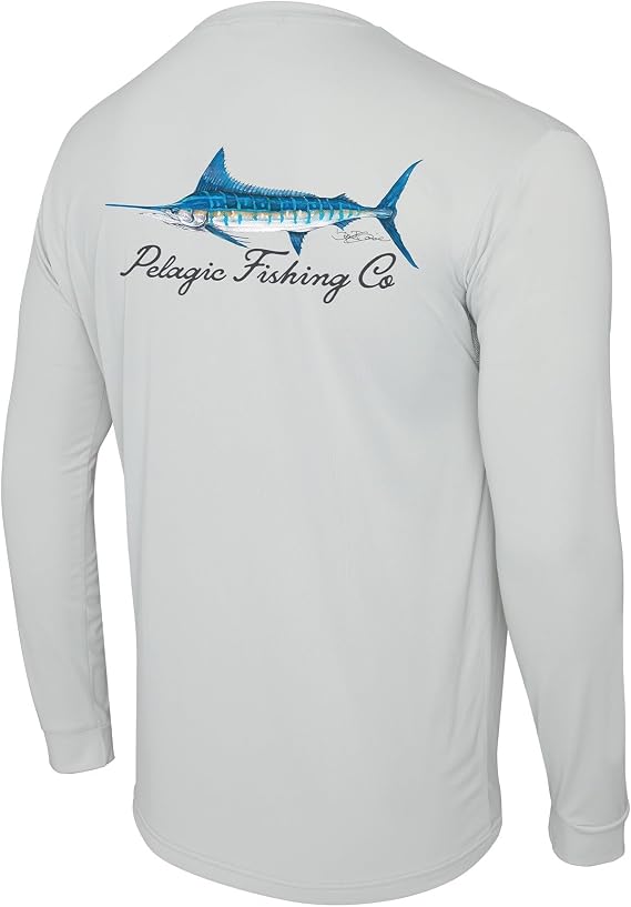 PELAGIC Apparel メンズ Aquatek Goione マーリン フィッシングシャツ