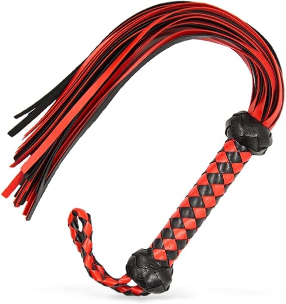 Horse Red Riding Equestrian Crop Whip for Horses Equestrian Faux Leather Whip, Training Horse Riding Whip, Horse Equipment Whip for Training Horses Riding Horses, 23 inch