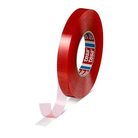 tesa 4965 Original Double-Sided PET Film Tape, Transparent, .5 in x 36 yd, 1 Roll