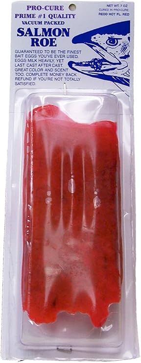 Pro-Cure Vacuum Packed Salmon Eggs, 7 Ounce, Redd Hot