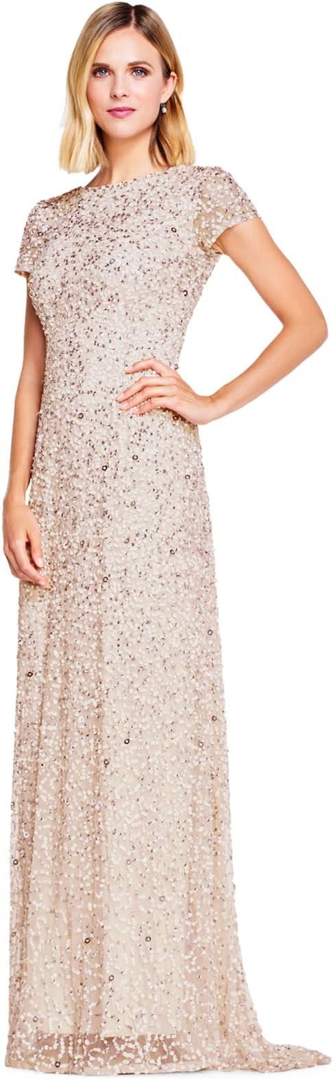 Adrianna Papell Scoop Back Maxi Women's Dress