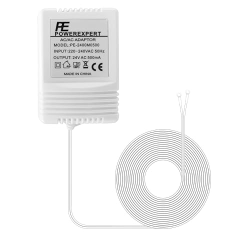 24V 500mA Ring Doorbell Transformer, Doorbell AC Power Adapter