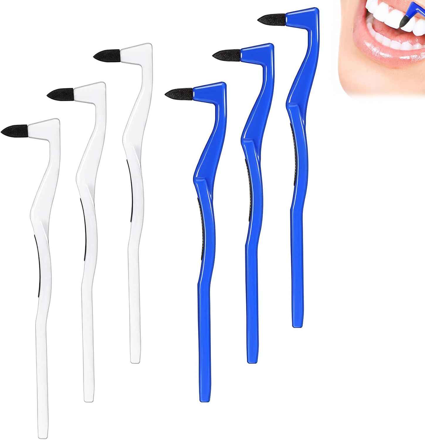 6 Pieces Tooth Stain Eraser Tooth Stain Removers Tartar Remover Plaque Remover for Teeth Dental Polisher Cleaning Kit for Whitening Polishing