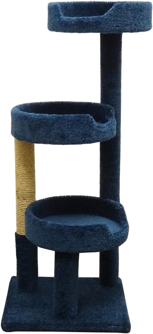 New Cat Condos Premier Kitty Pad Cat Tree, Blue