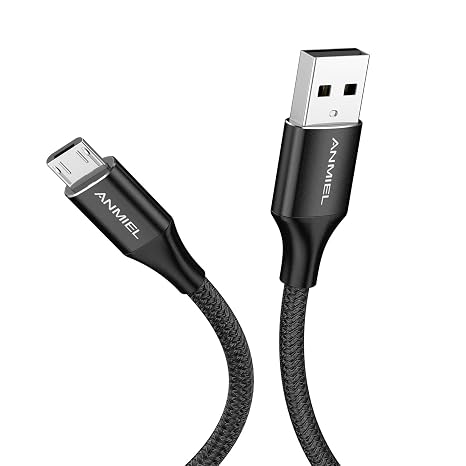 Micro USB Cable 2M Android Charger Cable 2.4A Nylon Braided Fast Charging Cable for PS4, Samsung Galaxy S7 S6 S5 J7 J5 J6 J3, Note, LG, Nexus, Nokia, Xbox,HTC,Sony, Kindle Fire,and More