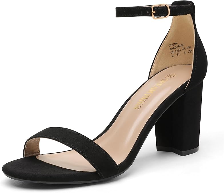 DREAM PAIRS Women's Comfort Block Heel Sandals
