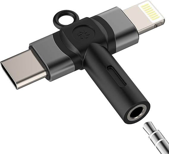 Lightning to 3.5mm Headphone Jack Adapter for Apple Adaptor USB C for iPhone 17 16 15 14 Pro Max Audio AUX (2in1) Adaptor for iPad Compatible with Samsung S25 S24 Ultra Type C Digital Earphone Dongle