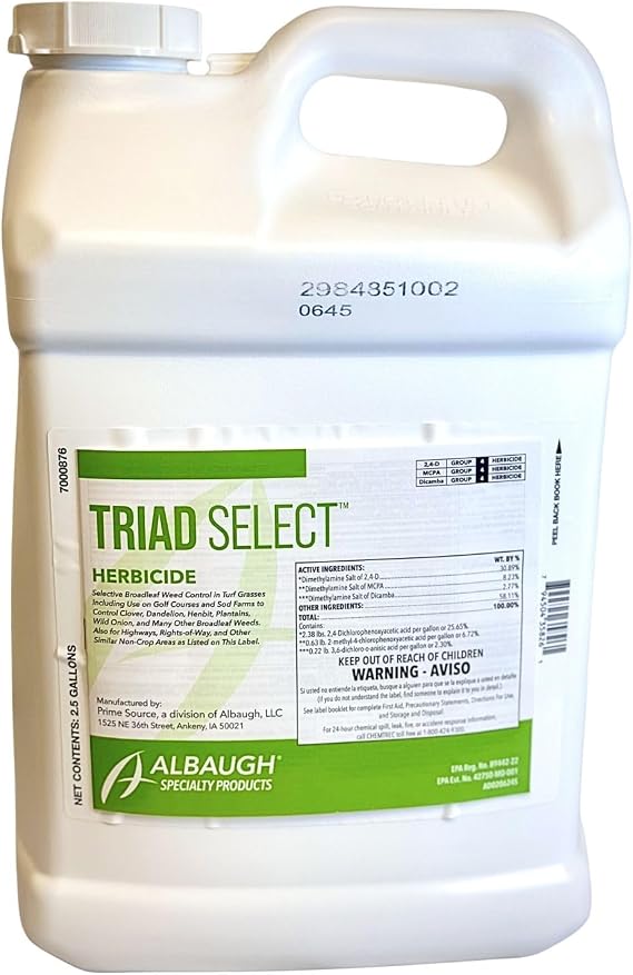 Select Source Triad Select 3-Way Broadleaf Herbicide (2.5 Gallons)