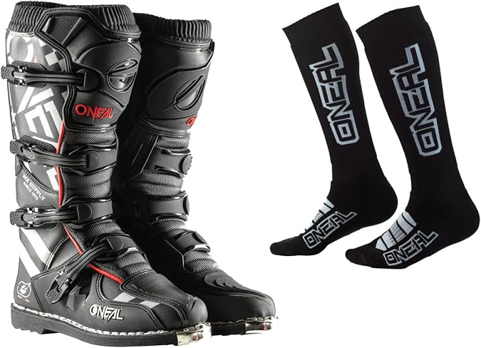 O'NEAL Element Boots with Pro MX Socks Combo
