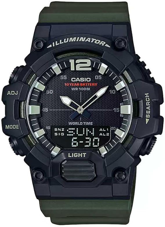 Casio Male adult HDC-700-3AVDF Wristwatch Green Standard