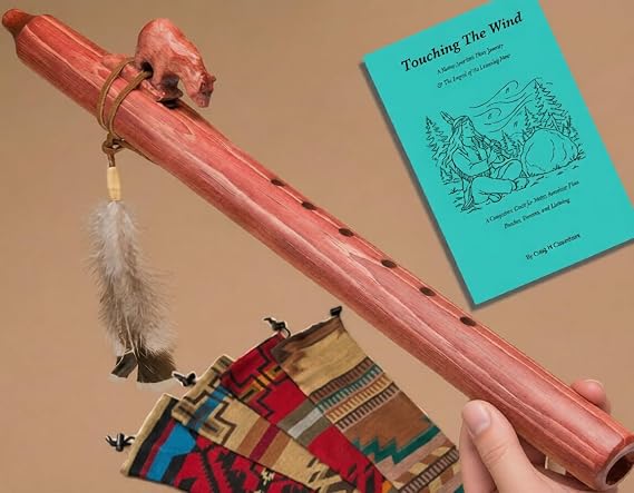 Native American Flute Pack -Cherry Bear & Bag
