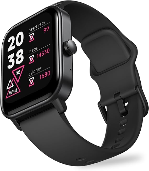 VeryFit Smart Watch for Men & Women 1.85" Fitness Tracker Watch (Black)