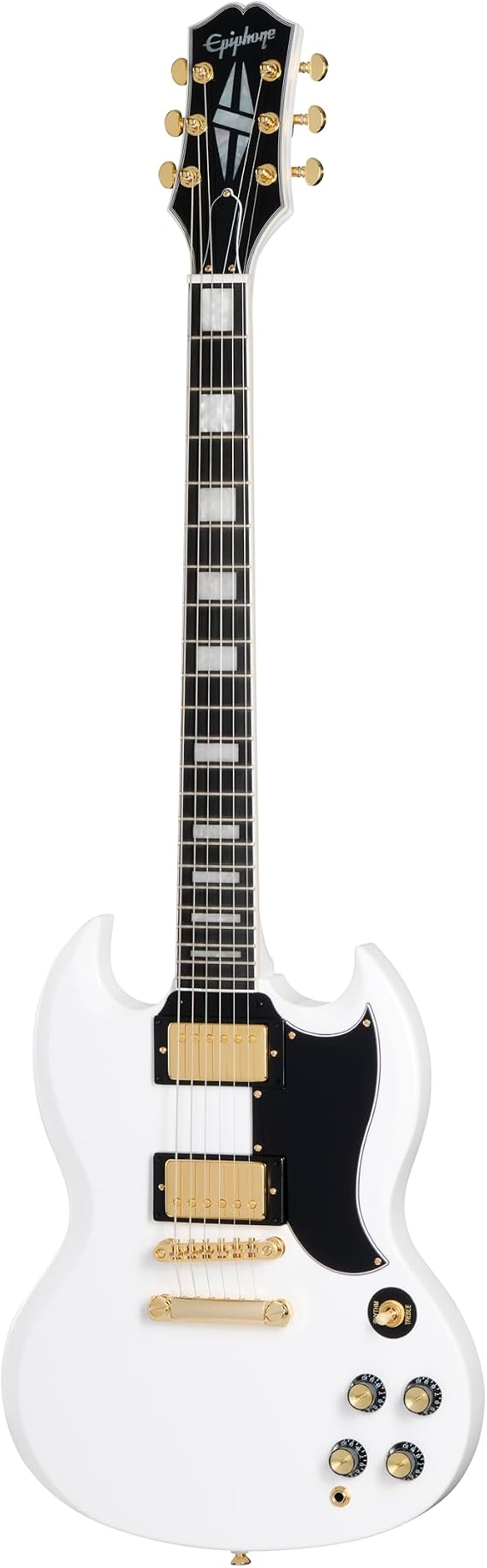 Epiphone Inspired by Gibson SG Custom, Alpine White with Bag