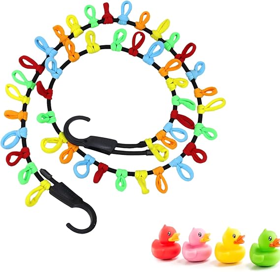 Paracord Duck Holder for Jeep Dashboard Visor Car Interior Organizer for Rubber Duck Collectibles Vehicle Accessory, Not a Toy (Ducks Not Included)