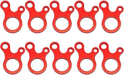 onewind Aluminum Alloy Guyline Cord Adjuster Tent Tensioners Rope Adjuster for Tent Hiking Camping 10Pack