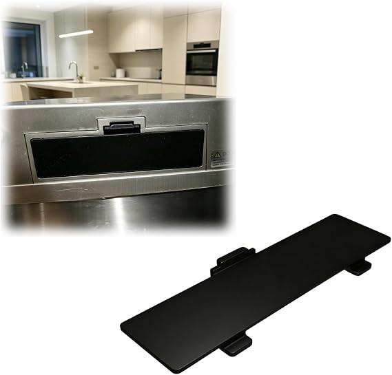 Replacement Battery Door Compatible with Ninestars DZT-50-28SL Motion Sensor Trash Can, Battery Compartment Cover Repair Part for Automatic Garbage Bin, Secure Fit Replacement Lid (Black)