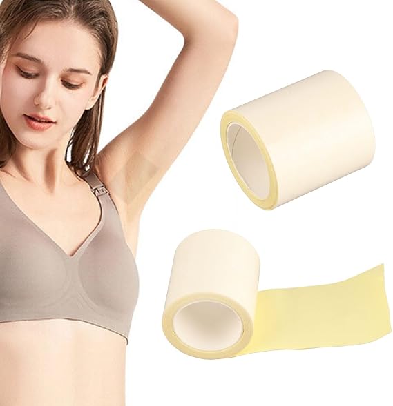 Underarm Sweat Pads for Women, Invisible Self-Adhesive Armpit Sweat Pads Anti Perspiration Absorbent Deodorant Prevention Pad for Sports