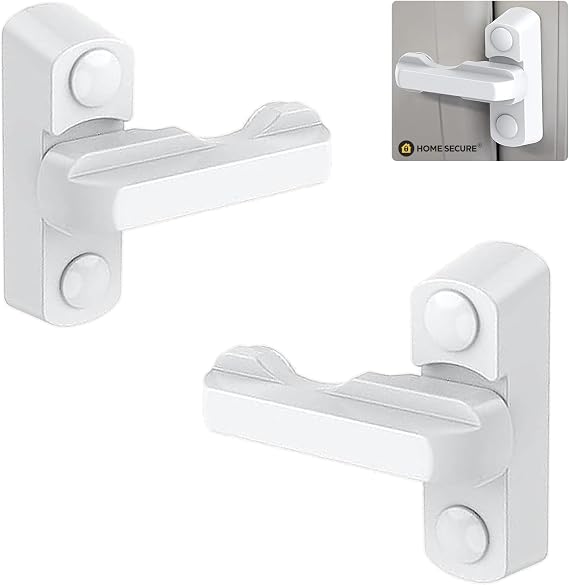 x2 Sash Jammers for uPVC Windows & Doors – Extra Security Window & Door Locks, Anti-Intruder Jammer Locks, White – Home Secure